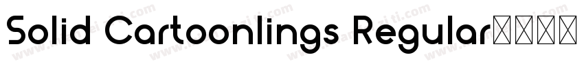 Solid Cartoonlings Regular字体转换